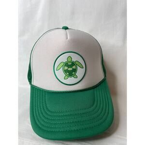 DTTO Turtle Print Mens Green Visor 32 467 One Size Adjustable Hat